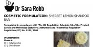 FORMULATION Sherbet Lemon Shampoo Bar